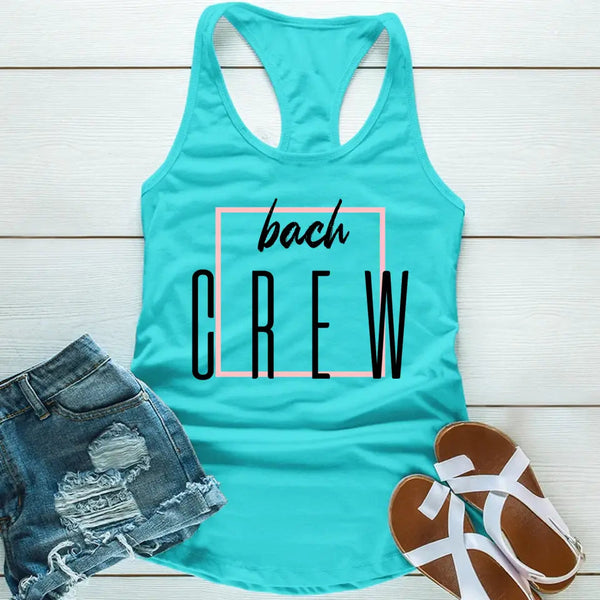 💎 Bach Crew Bride To be Party Bachelorette Tank Top 🍾