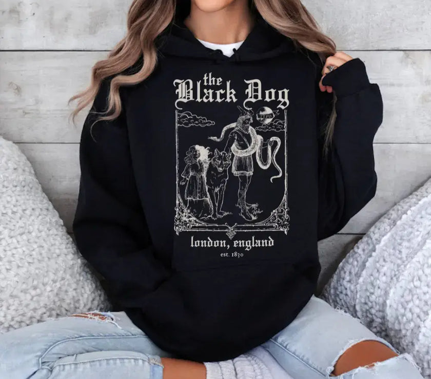 Black Dog Hoodies