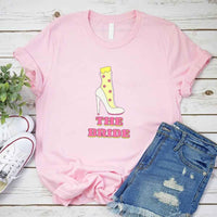 May include Pink Team Bride & The Bride Bachelorette Party Matching T-Shirts, featuring "Team Bride" and "The Bride" designs in soft cotton fabric, perfect for pre-wedding celebrations and group photos.