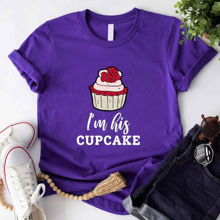 Camiseta de pareja de cupcakes