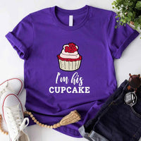 Camiseta de pareja de cupcakes
