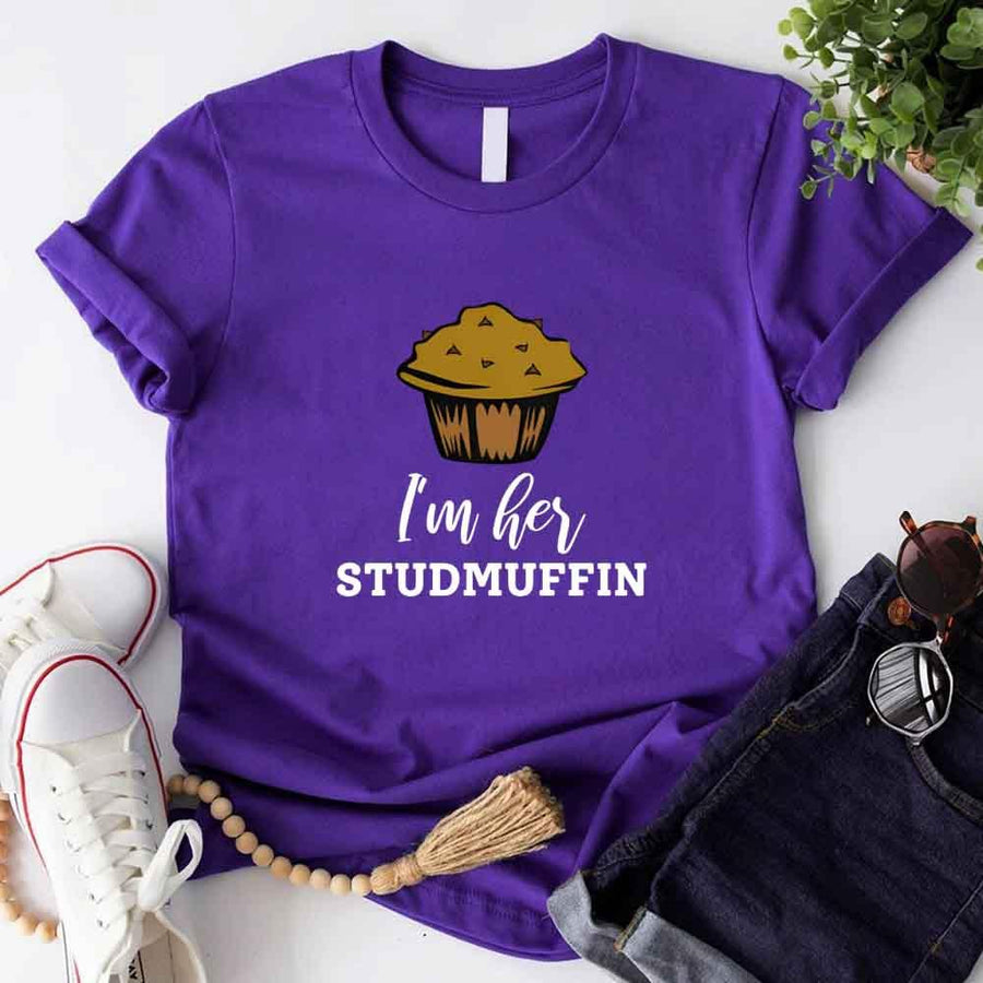 Camiseta de pareja de cupcakes