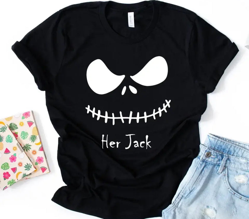 The Jack & The Sally Couples Halloween Tee