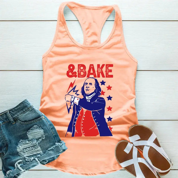 The Presidents Shake And Bake Matching 4th Of July Tank Top