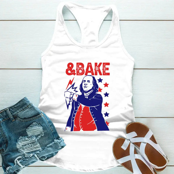The Presidents Shake And Bake Matching 4th Of July Tank Top