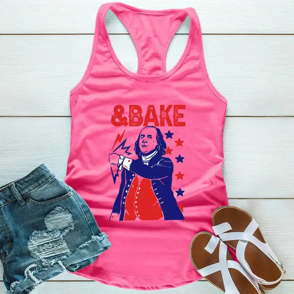 The Presidents Shake And Bake Matching 4th Of July Tank Top