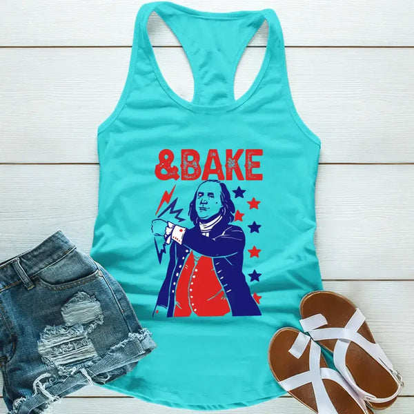 The Presidents Shake And Bake Matching 4th Of July Tank Top