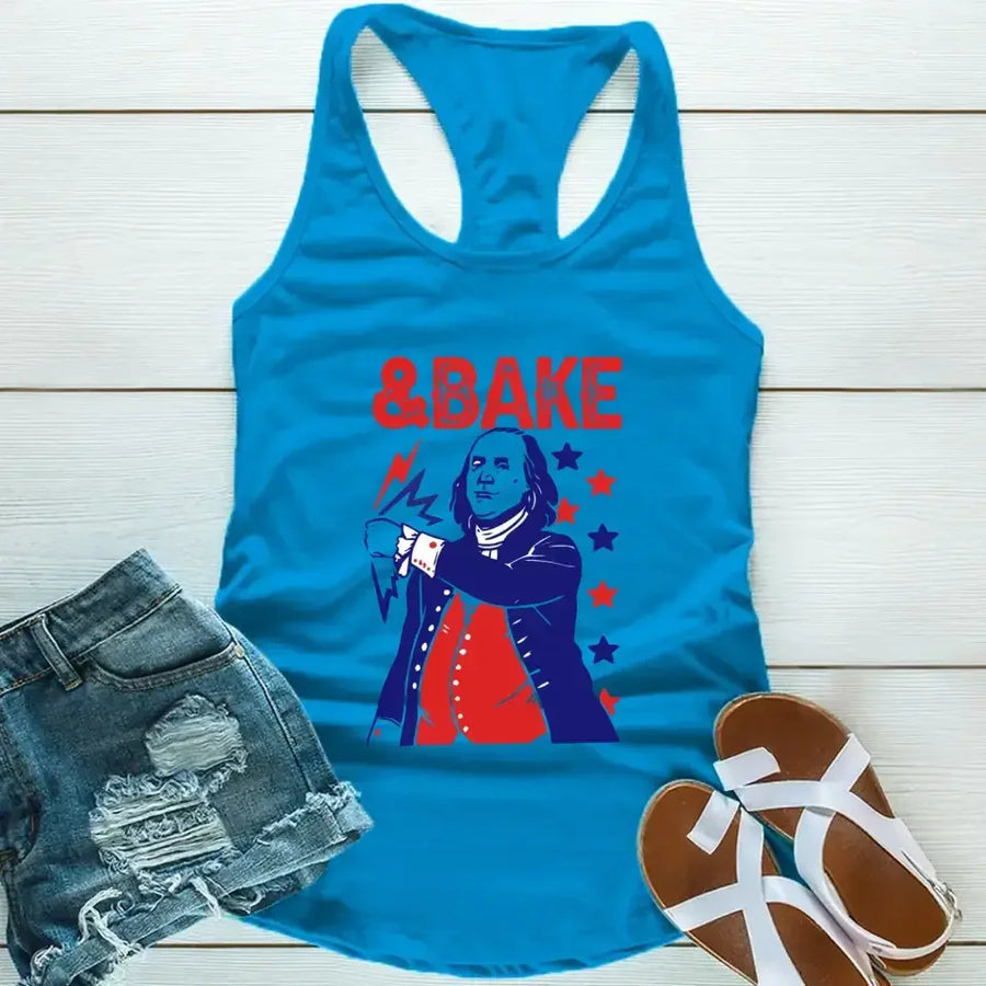 The Presidents Shake And Bake Matching 4th Of July Tank Top