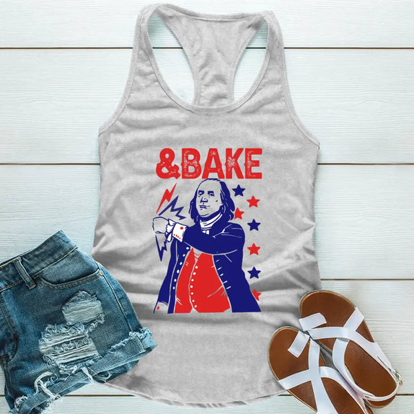 The Presidents Shake And Bake Matching 4th Of July Tank Top
