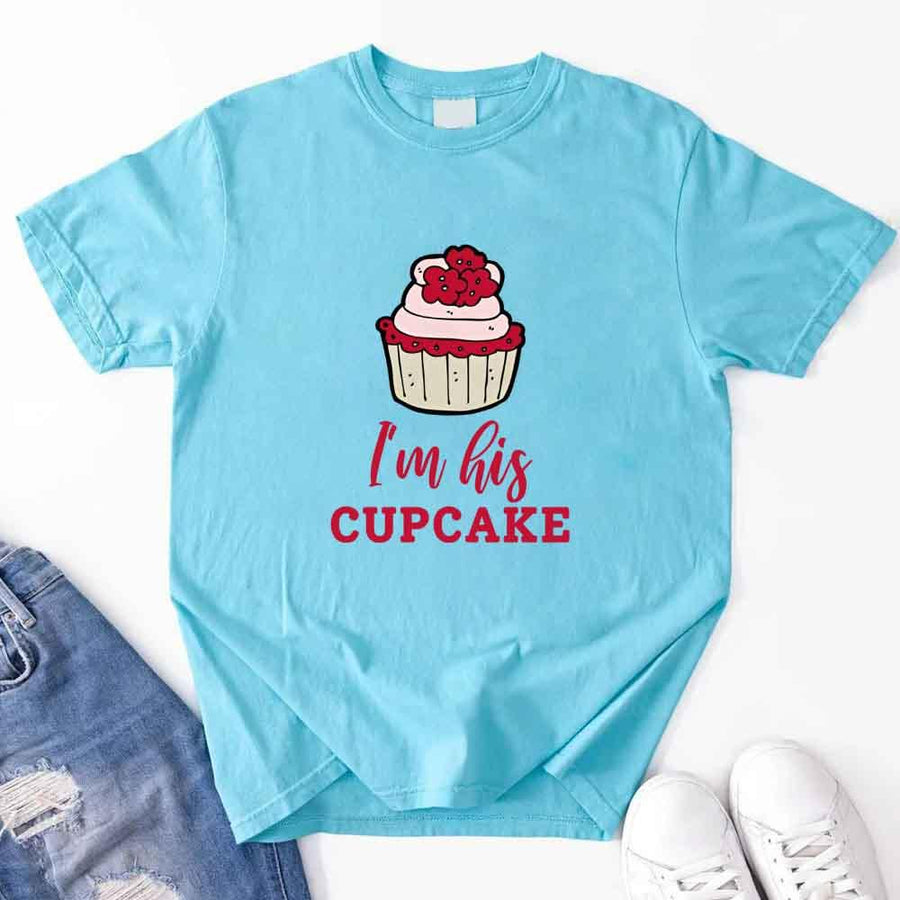 Camiseta de pareja de cupcakes