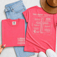 The Cross Comfort Colors - Christian Faith Graphic Tee