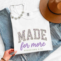 Made For More Comfort Colors - Religious Encouragement Graphic Tee