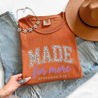 Made For More Comfort Colors - Religious Encouragement Graphic Tee