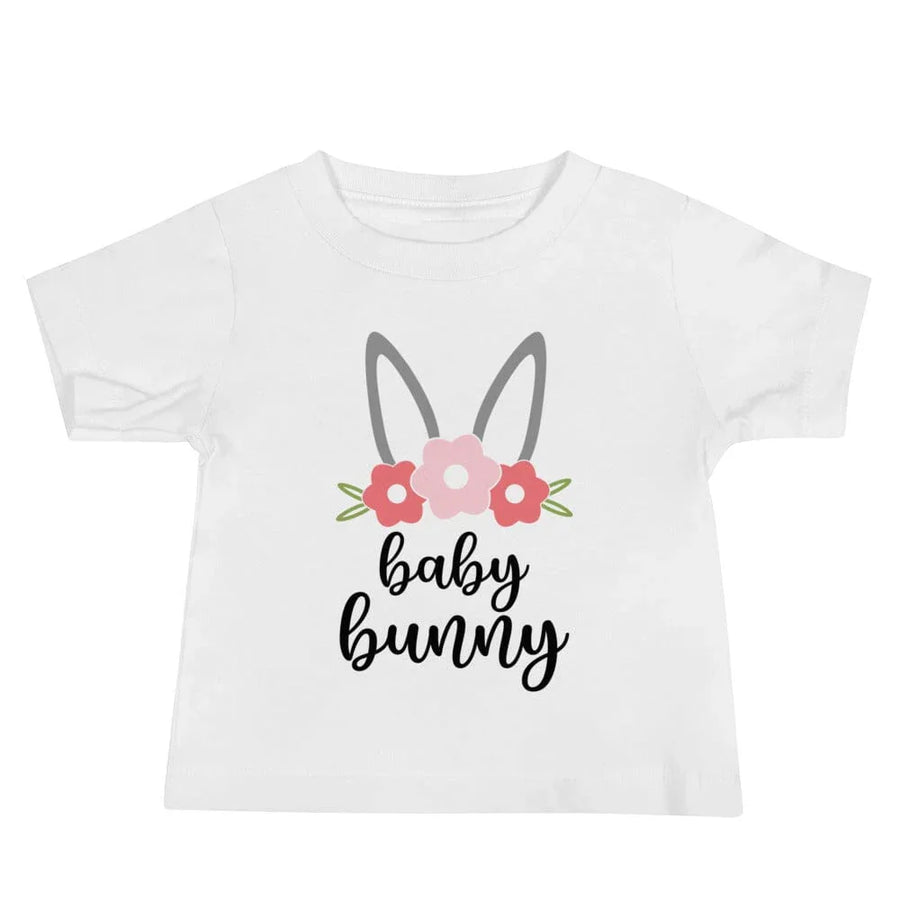 Baby Bunny Flowers Baby Tee