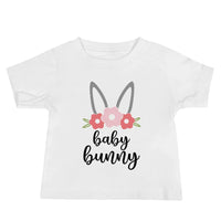 Baby Bunny Flowers Baby Tee