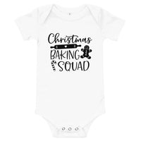 Christmas Baking Squad White/Black Onesie