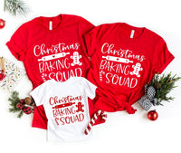 Christmas Baking Squad White/Red Onesie