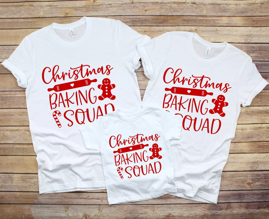 Christmas Baking Squad White/Red Tee
