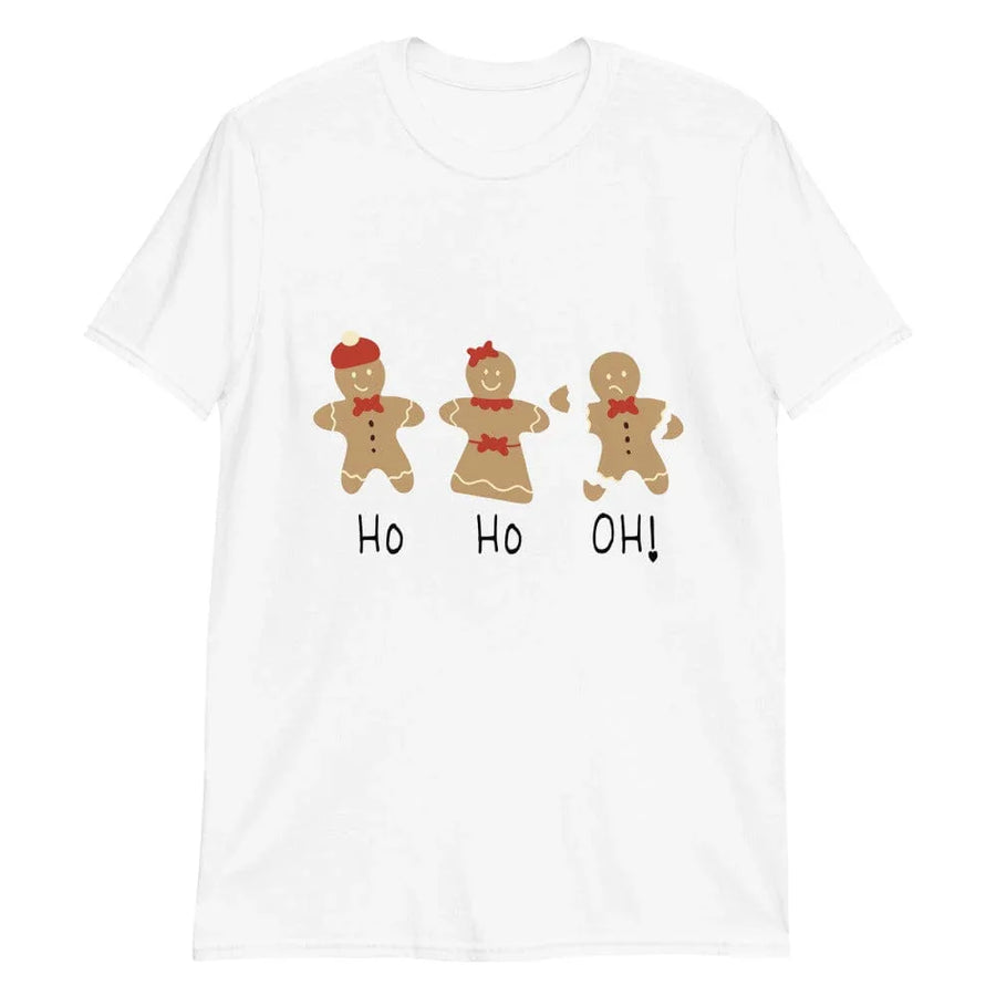 May include a festive unisex Christmas t-shirt with gingerbread cookie graphics, designed for cozy holiday wear and seasonal cheer.