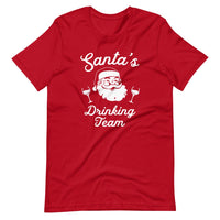 Christmas Santa's Drinking Team Red Tee