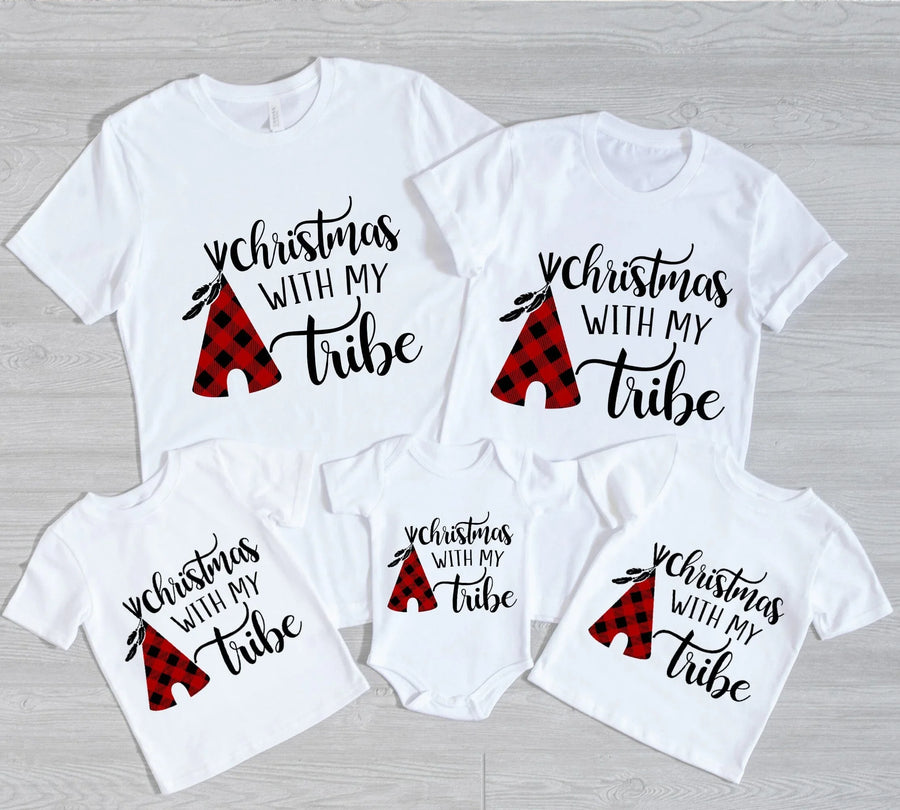 Christmas With My Tribe Toddler Tee