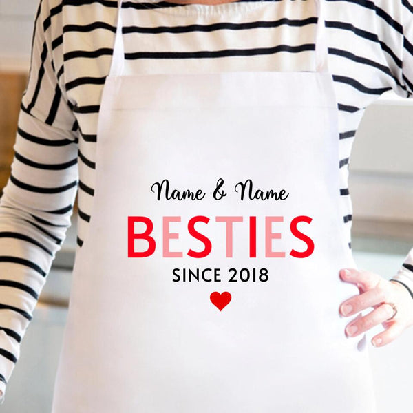 Mommy & Daughter Besties Since Personalized Apron