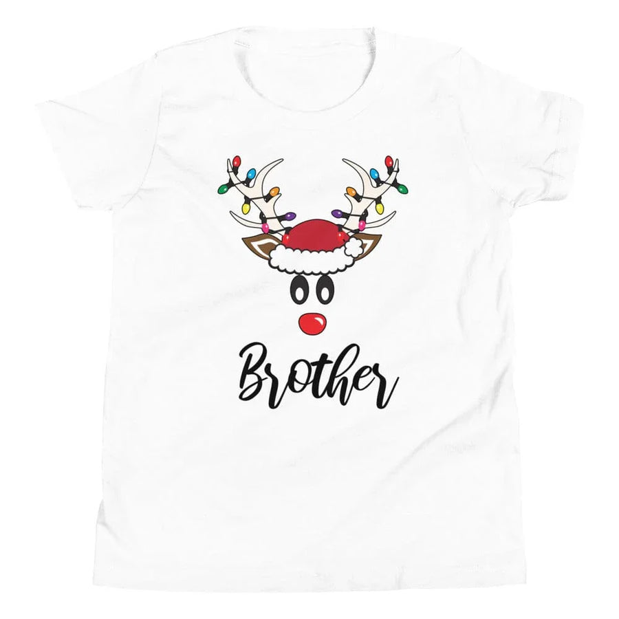 Family  Christmas Deer Brother Youth Tee