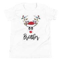 Family  Christmas Deer Brother Youth Tee