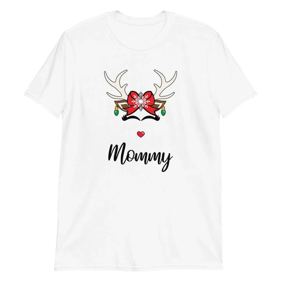 Family Christmas  Deer Mommy Tee