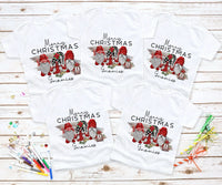 Gnome Family Christmas Tee