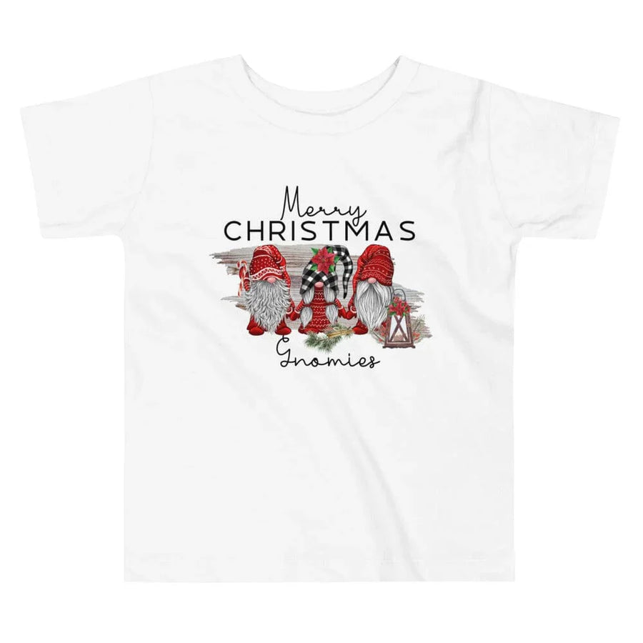 Gnome Family  Christmas Toddler Tee
