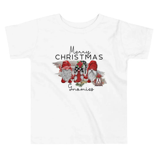 Gnome Family  Christmas Toddler Tee