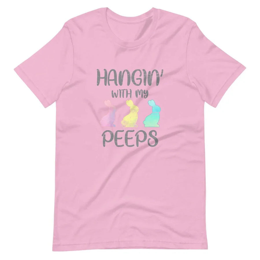 Hangin With My Peeps Mom Pink Tee