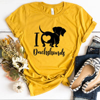 I Love Dachshunds Tee