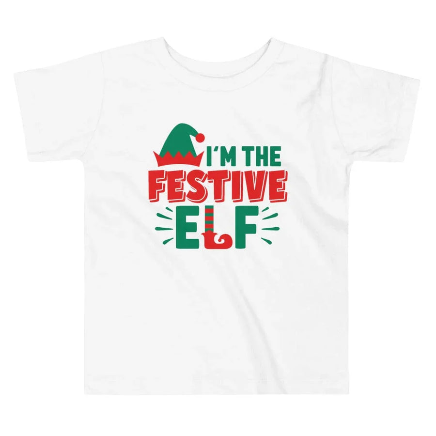 I'm The Festive Elf Toddler Christmas Tee