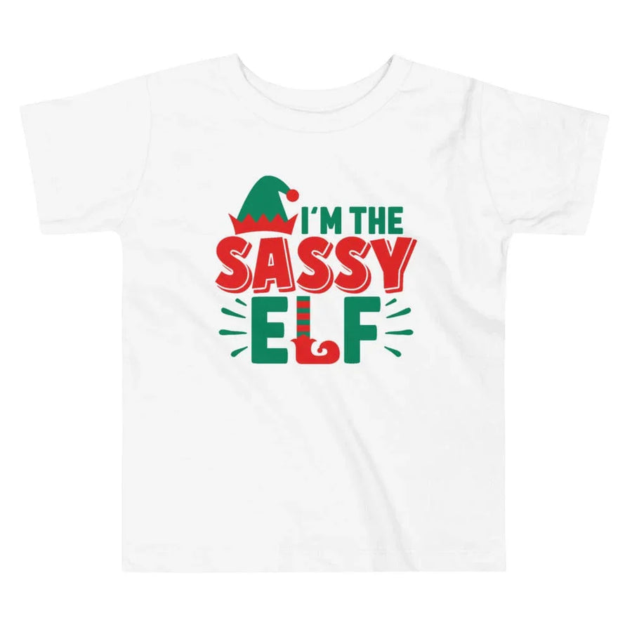 I'm The Sassy Elf Toddler Christmas Tee