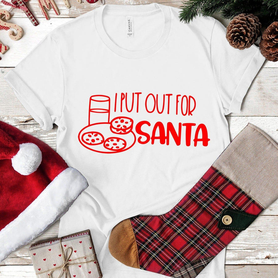 I Put Out For Santa Christmas Tee