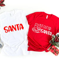 I Put Out For Santa  Red Tee