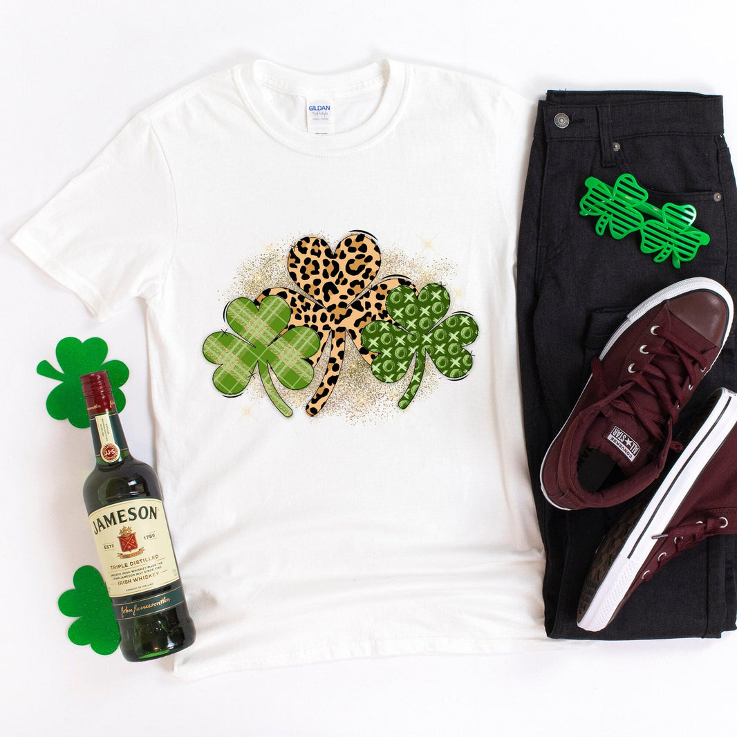 Leopard Clover St. Patty's T-shirt