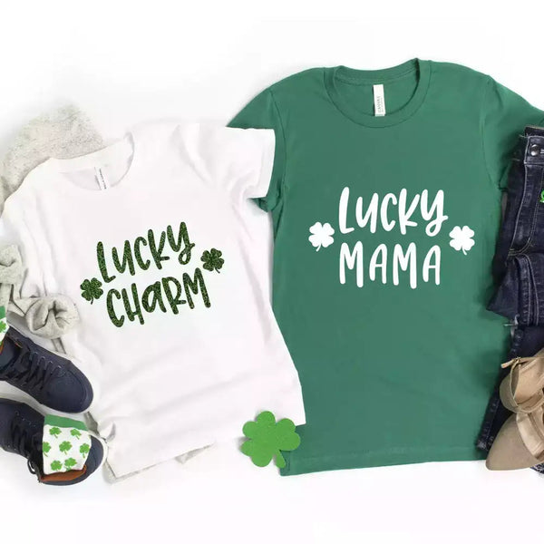 Lucky Mama Charm Mommy and Me Tee Bundle