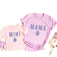 Mama Mini Easter Egg Tee  - Mom and Daughter Easter Tee