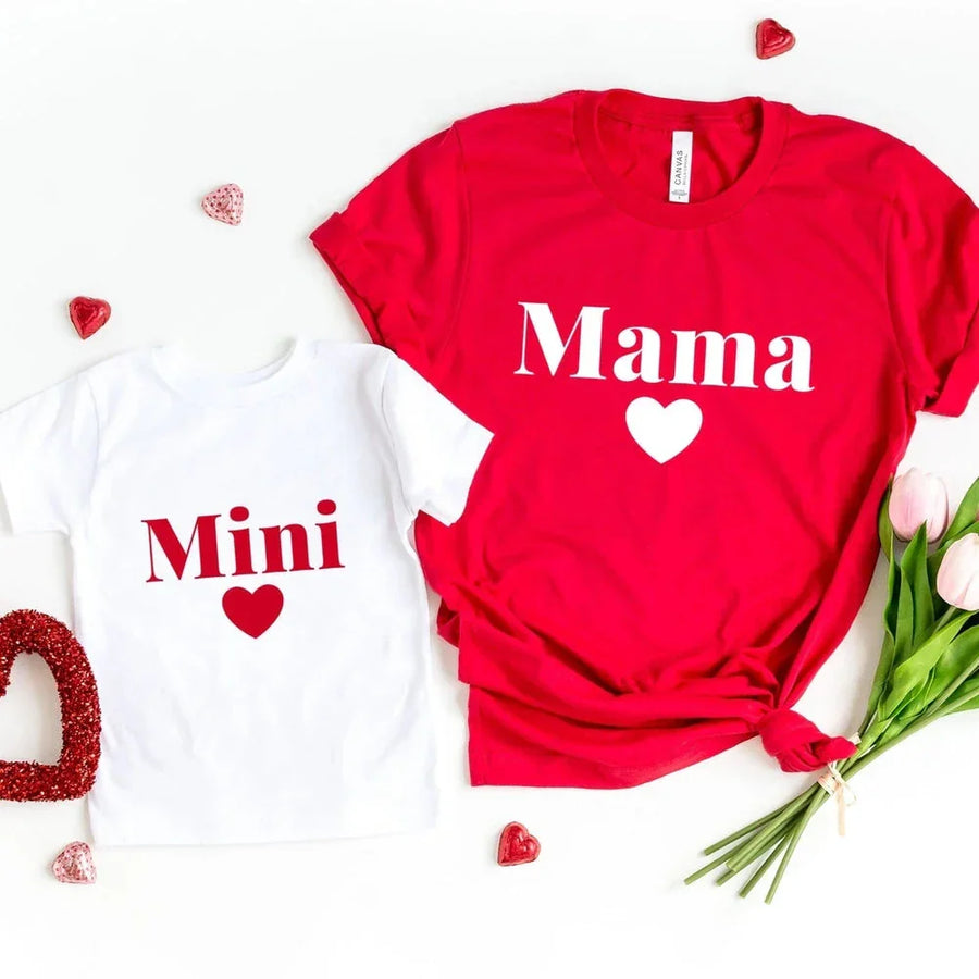 Mama/Mini Heart Tee Bundle
