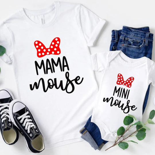 Mama Mouse & Mini Mouse Tee