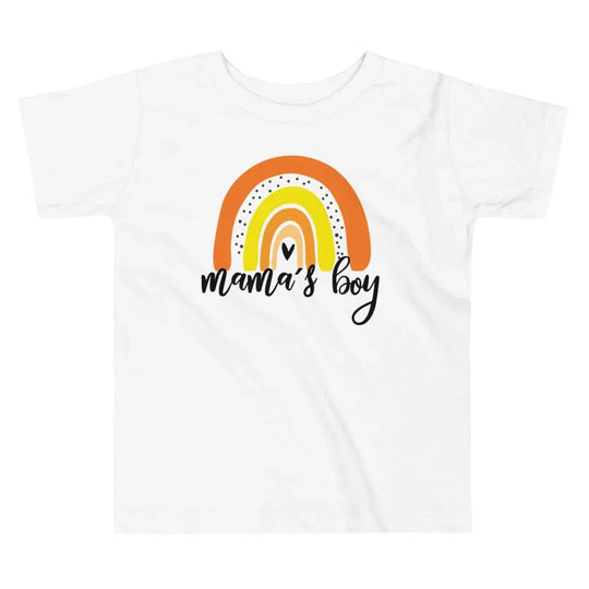 Mamas Boy Toddler Tee - Rainbow