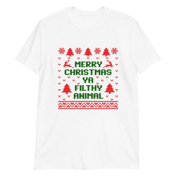 Merry Christmas Ya Filthy Animal Colored Tee