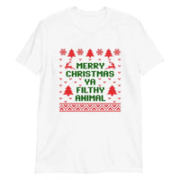 Merry Christmas Ya Filthy Animal Colored Tee