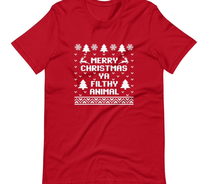 Merry Christmas Ya Filthy Animal Tee