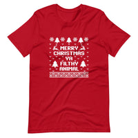 Merry Christmas Ya Filthy Animal Tee