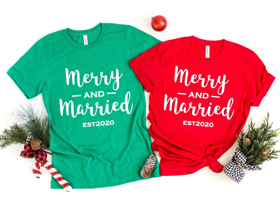 Merry & Married Christmas Tee