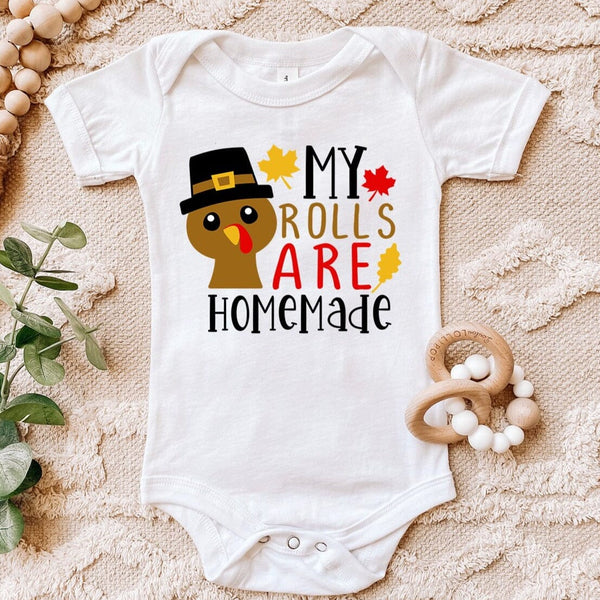 My Rolls Are Homemade Baby Onesie
